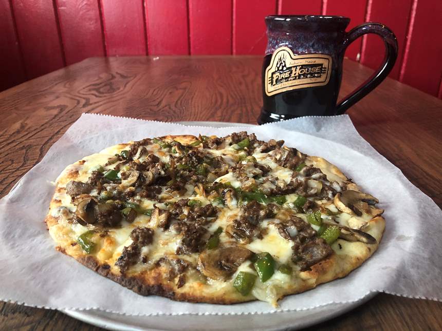 Firehouse Philly Cheese Steak Flatbread